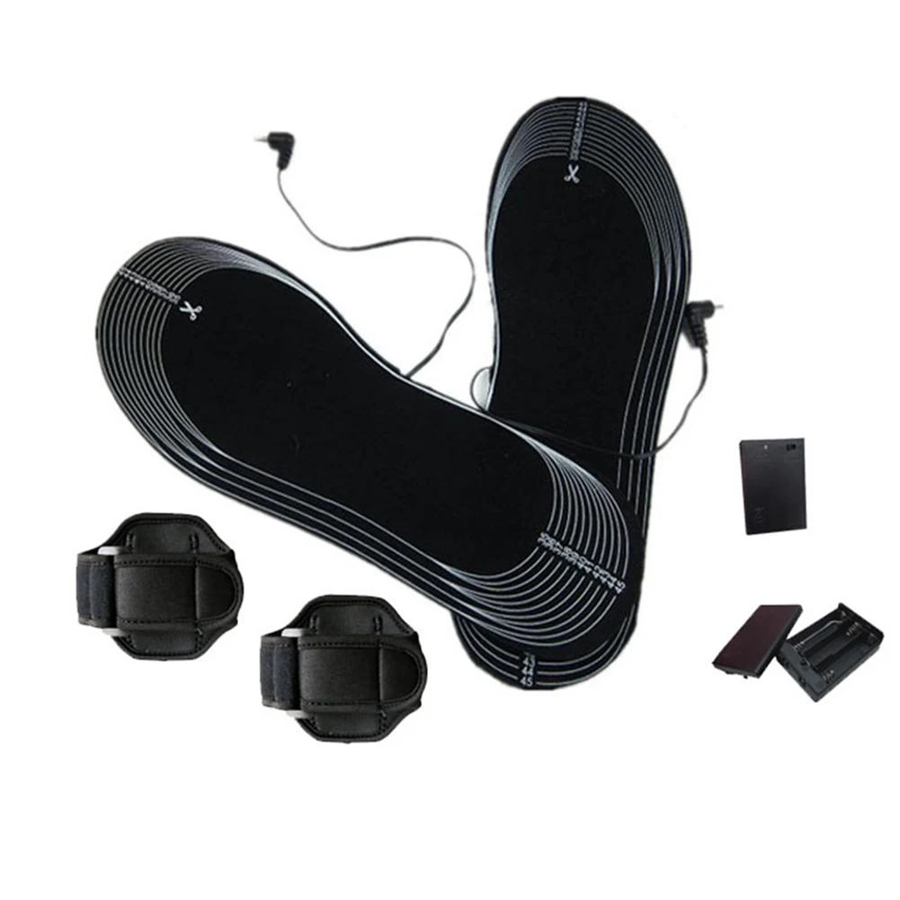 

Insole Electric Heating Winter 50 Degree Health Cuttable Outdoor Pads Warm Solid Battery Powered Gift Carbon Fiber Women Men