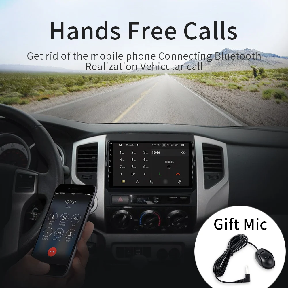 Dasaita Android 9,0 автомобильный стерео " ips экран для Марка Toyota Tacoma радио 2011 2012 gps навигация Bluetooth TDA7850 32G rom MP3