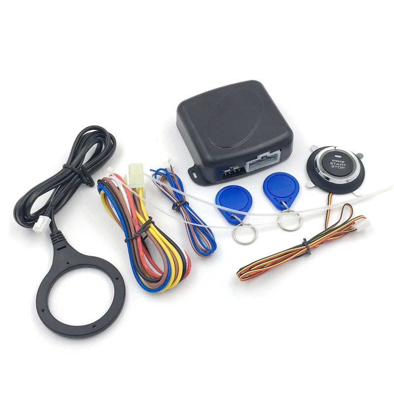 Автомобильная умная система сигнализации кнопка пуска двигателя Блокировка 12 В