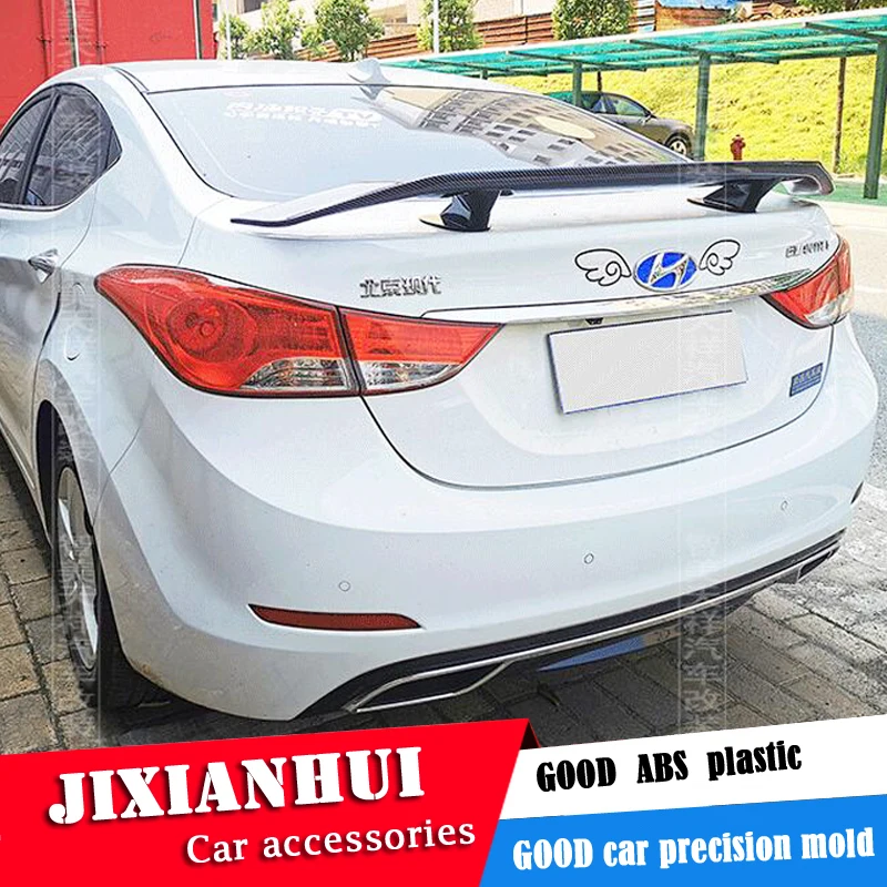 

For HYUNDAI ELANTRA Sedan Universal TF Spoiler 2012-2015 Avante Spoiler ABS plastic Material Car Rear Wing Color Rear Spoiler