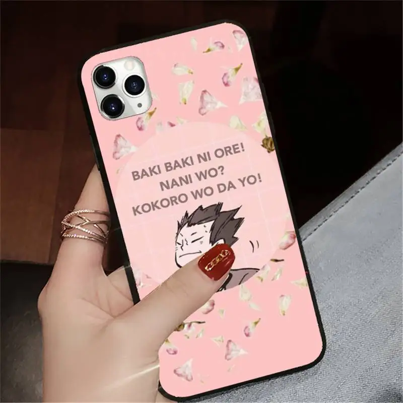 

Haikyuu Anime Tendo Satori Phone Case for iPhone 11 12 pro XS MAX 8 7 6 6S Plus X 5S SE 2020 XR