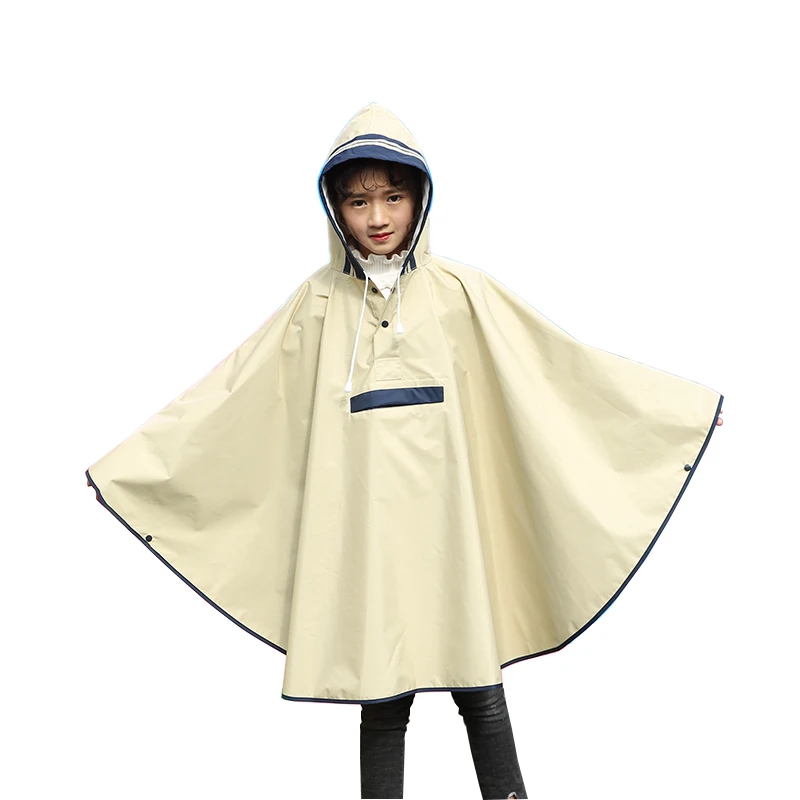 

Kids Waterproof Rain Poncho Wet Weather Gear Reusable Shiny Adult Rain Cover Fashion Impermeable Veste Pluie Raincoat EB50YY