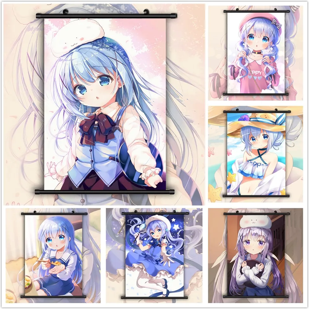 

Is The Order A Rabbit Kafuu Chino HD Print Wall Poster Scroll