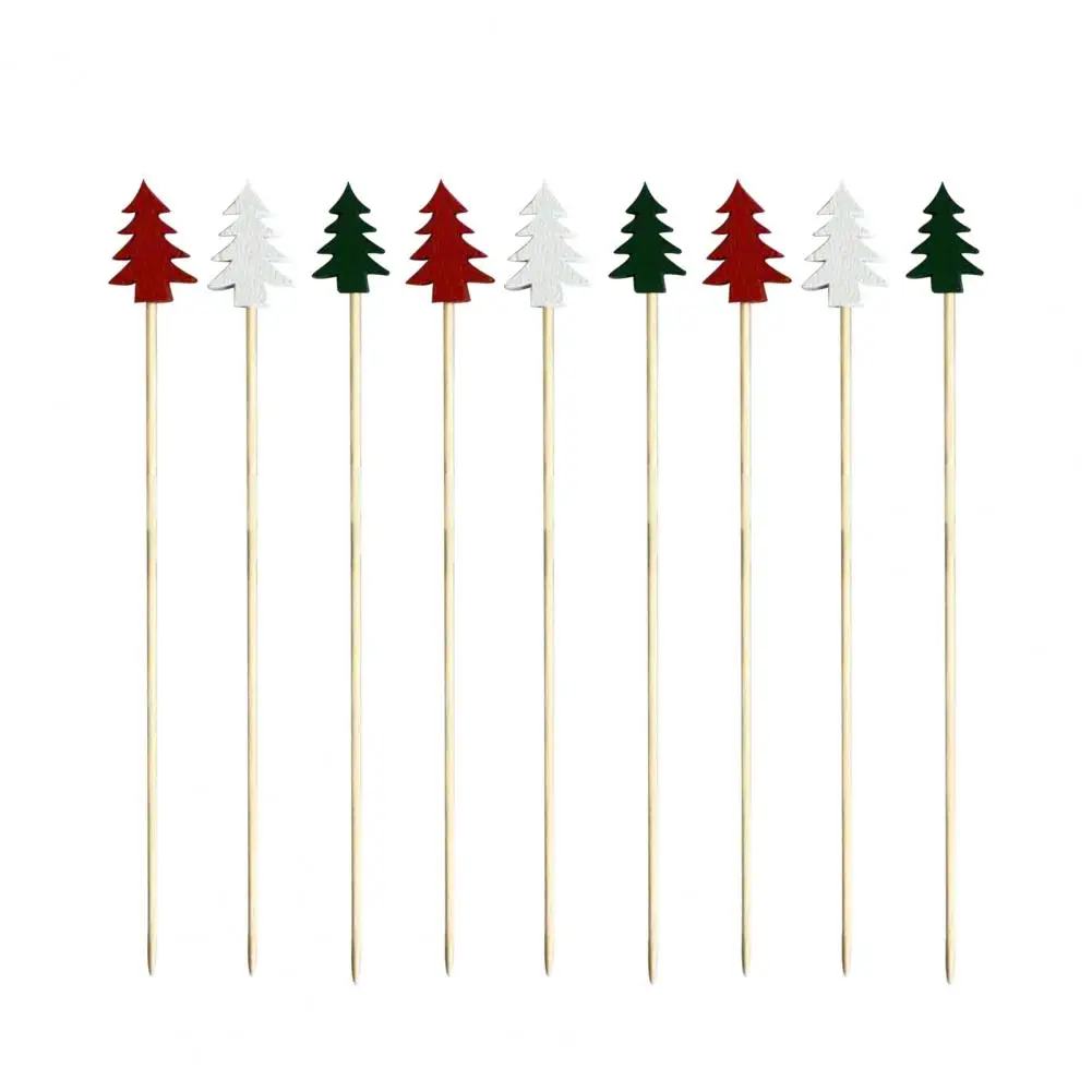 

Easy to Use 100Pcs/Bag Convenient Natural Multi-use Fruit Stick Long Lasting Fruit Pick Durable for Gifts