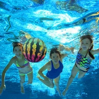 new beach swimming pool toy watermelon ball water filled inflatable beach ball underwater outdoor sports ball water fun