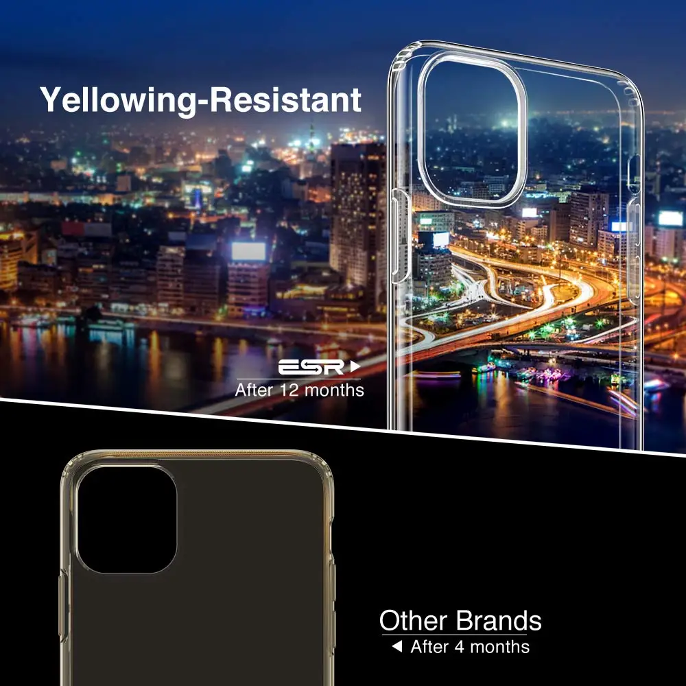 ESR Case for iPhone X XS XR 11 Pro Max SE 2020 Soft TPU Clear Bumper Transparent Cover for iPhone 11 Pro 8 7 Plus 6 6s SE 2020