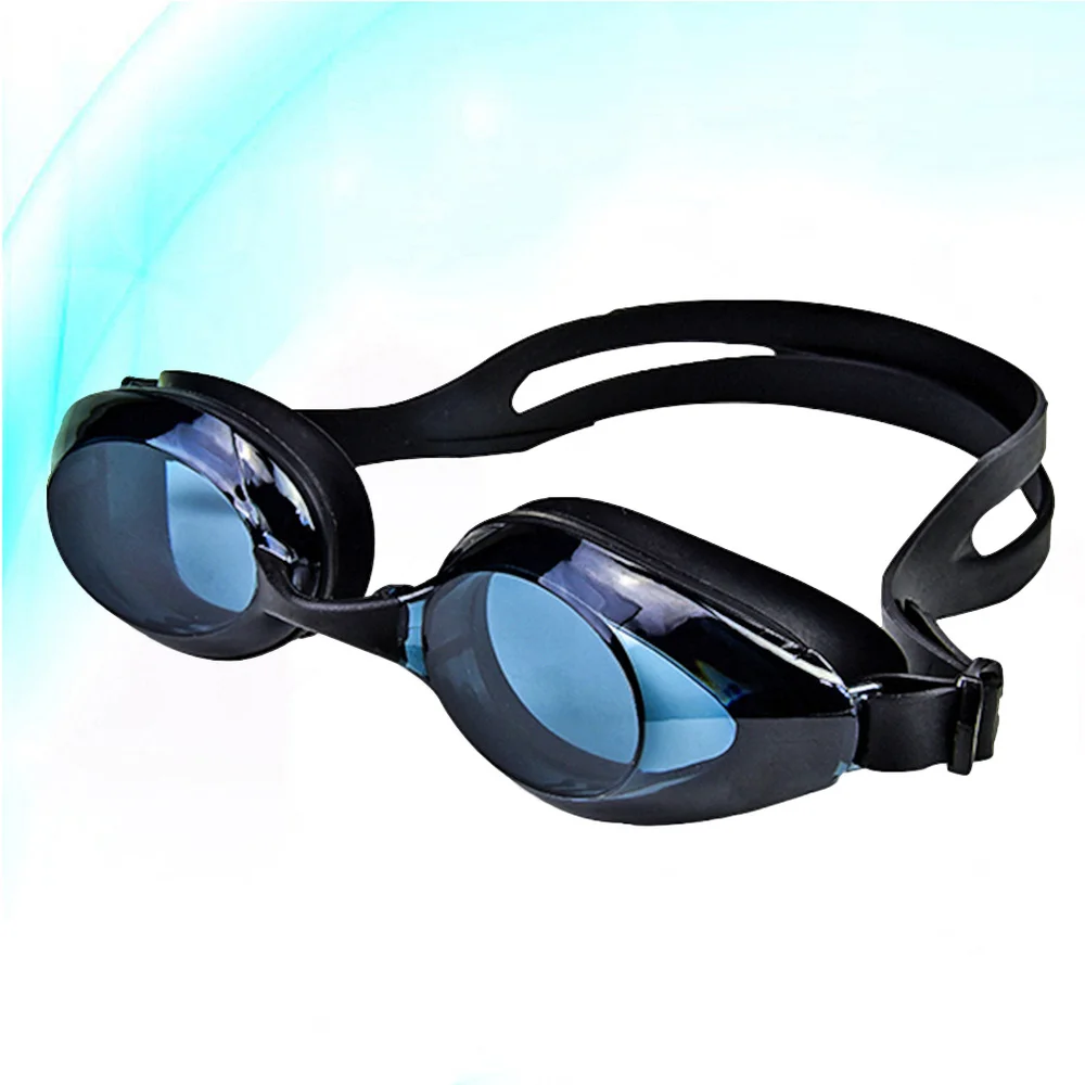 

Waterproof Swim Goggles Swimming Glasses Adult Swimwear Anti-fog Swimming Equipment (Black)
