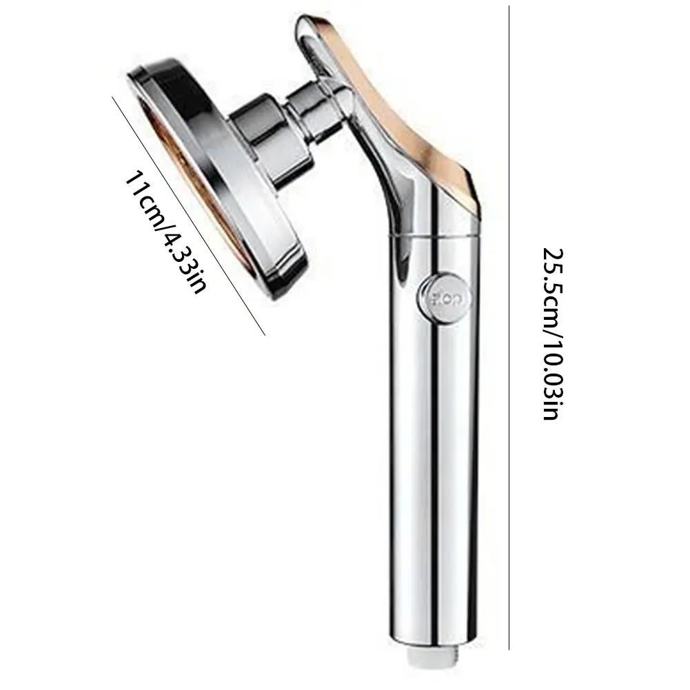 

High Pressure Shower Head Rotatable Handheld Bathroom Handheld Shower Spray Silver/White Detachable Bathroom Shower Head