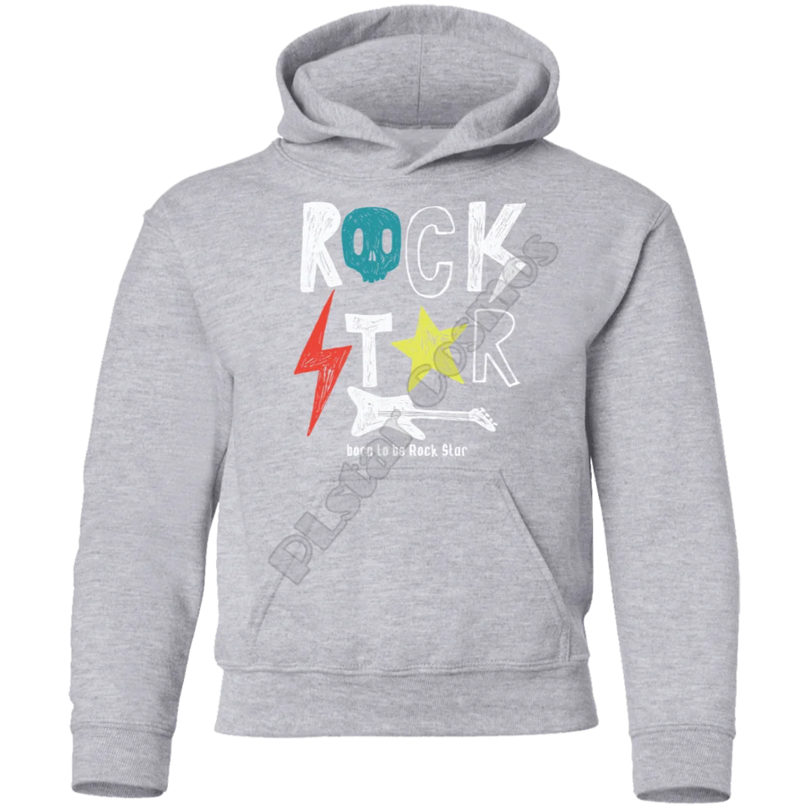 

Rock Star Kids Hoodies 3D Printed Kids Sweatshirt Child Long Sleeve Boy For Girl Sky blue Pullover Drop Shipping 10 Color