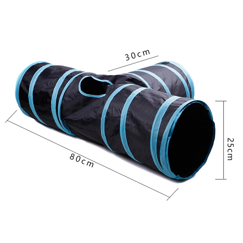 

Collapsible Cat Tunnel Toy 3 Channel Funny Peek Hole Toys Kitty Bored Puzzle Games For Small Dog Rabbit Pet Supplies Accessories