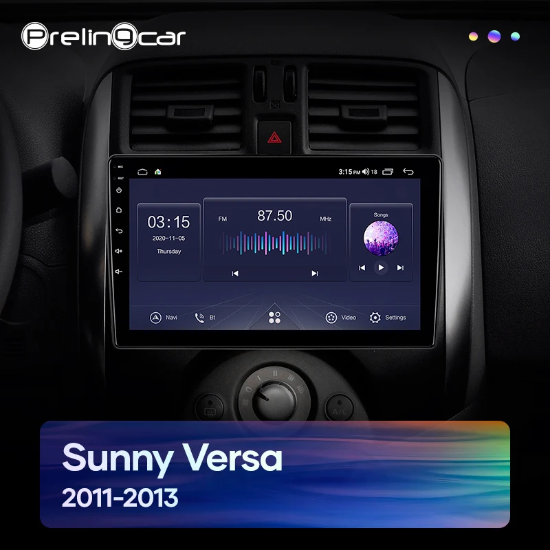 Автомагнитола Prelingcar Android 10 0 для Nissan Sunny Versa 2012 2014 мультимедийный видеоплеер GPS