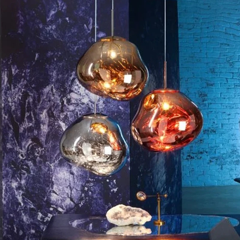 Скандинавский светодиодный подвесной светильник из расплава лавы с шариком