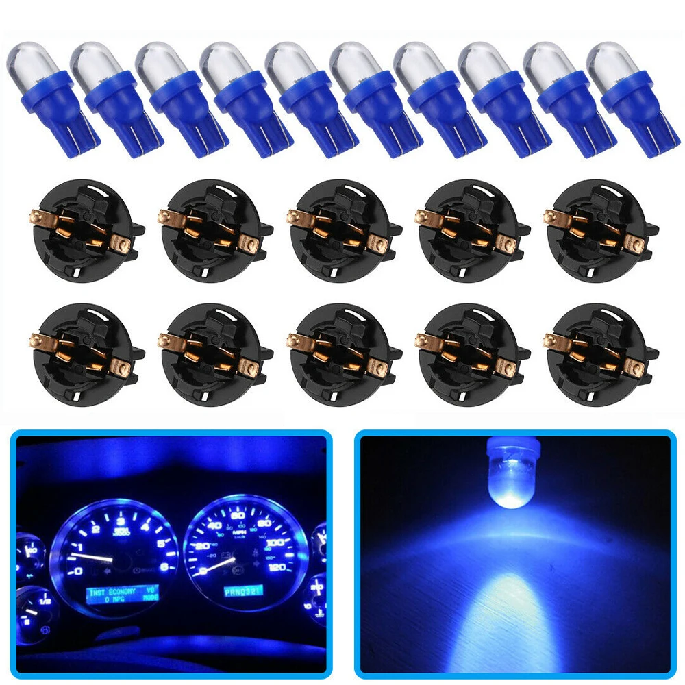 

10Pcs 12V T10 LED Car Auto Wedge Light Super Bright Car Decor Lights Side Dashboard Number Plate Lamp Bulb Car Accessories