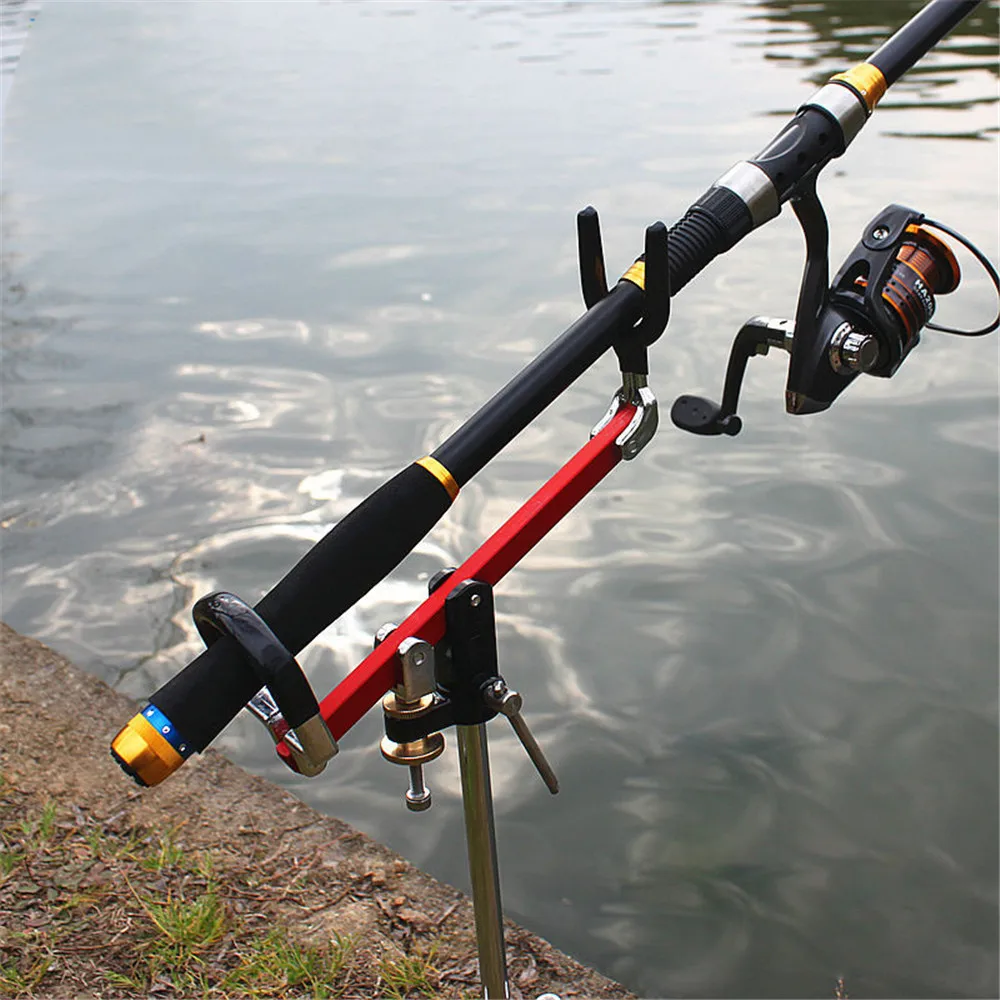 

Pack of 1 Foldable Ground Insert Fishing Rod Stand, Bracket, Universal Pole Rest Support 360 Degree Rotate Fishing Rod Holder