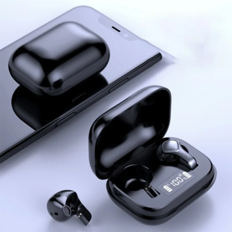 

BigShow S20 TWS Wireless Sport Earphone Bluetooth 5.0 Earbuds Power LCD display 300Mah Charing Case in Ear