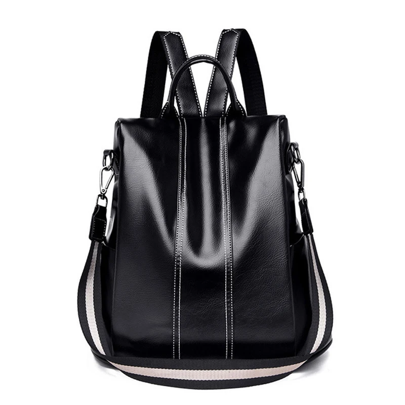 Новый кожаный рюкзак для женщин 2019 высокое качество женская сумка на молнии