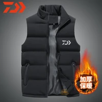 daiwa fishing clothes mens autumn and winter outdoor sports down windproof vest mountaineering thick warm fishing jacket