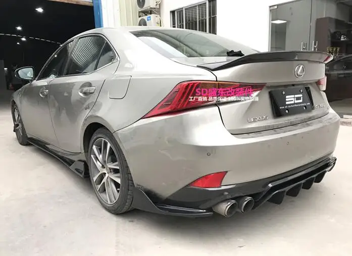 

High quality Carbon Fiber Car Rear Trunk Lip Spoiler Wing Fits For Lexus IS200 IS250 IS300 2013 2014 2015 2016 2017 2018