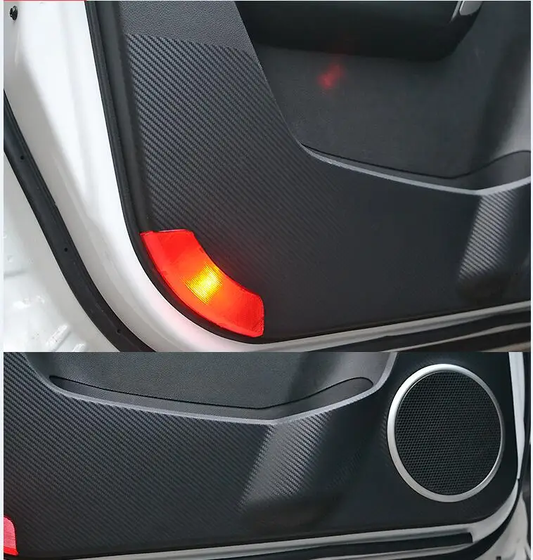 Car styling FOR 2008-2014 Chevrolet CAPTIVA Inside Carbon Door Protection Cover Kick Scratch Protect 4P\set | Автомобили и