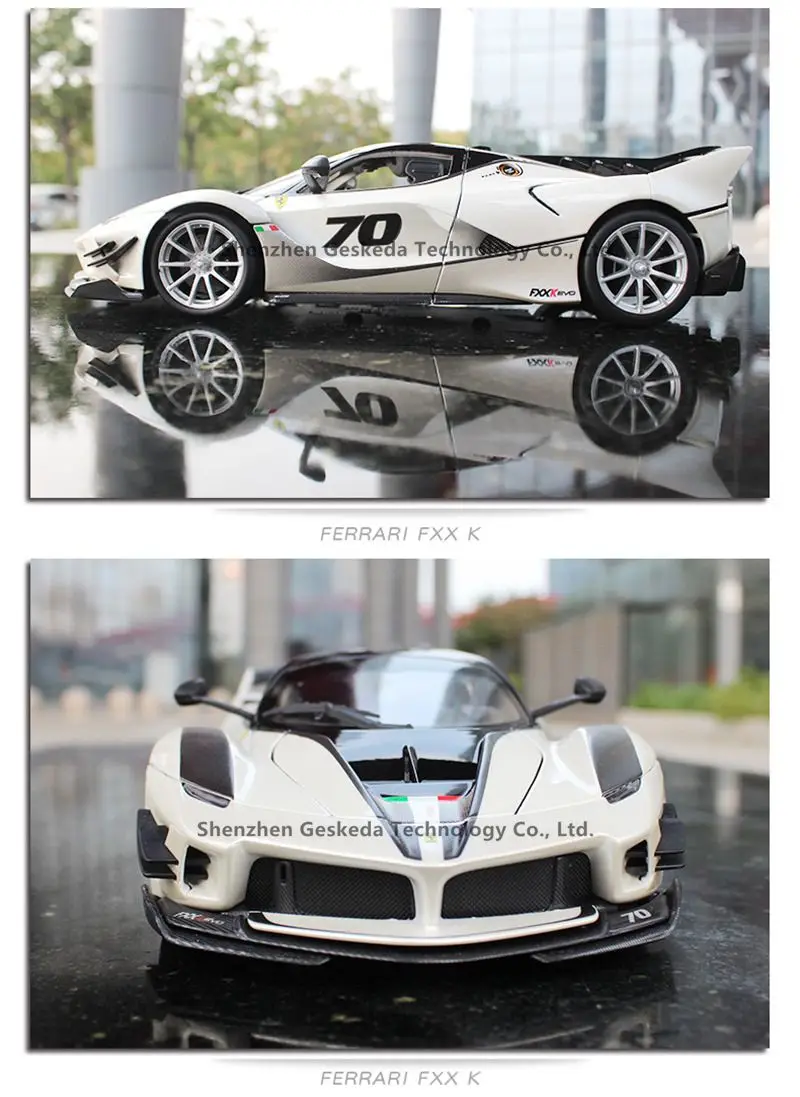 Bburago 1:18 FXXK 5 Супер спортивный автомобиль сплав модель автомобиля моделирование автомобиля украшение коллекция Подарочная игрушка Литье под давлением модель игрушка для мальчиков