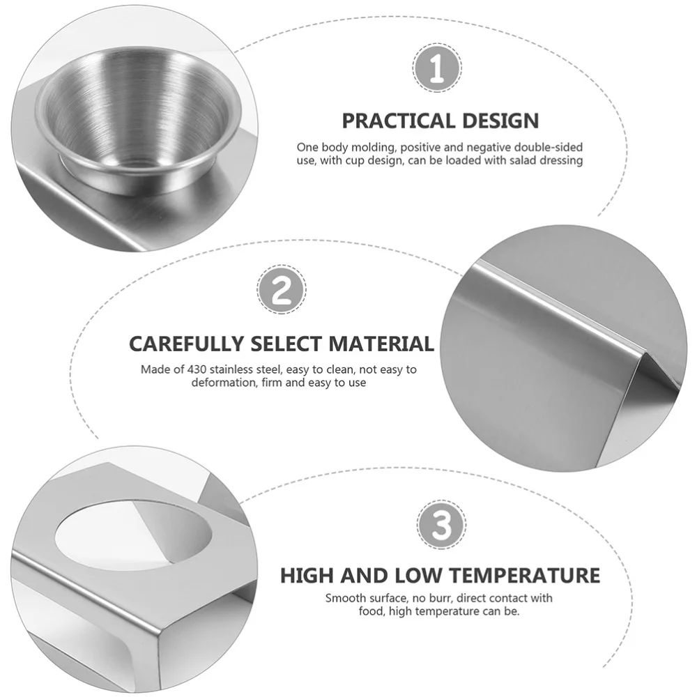 

3Pcs Stainless Steel Taco Holders Rustproof Taco Stands Display Racks (Silver)