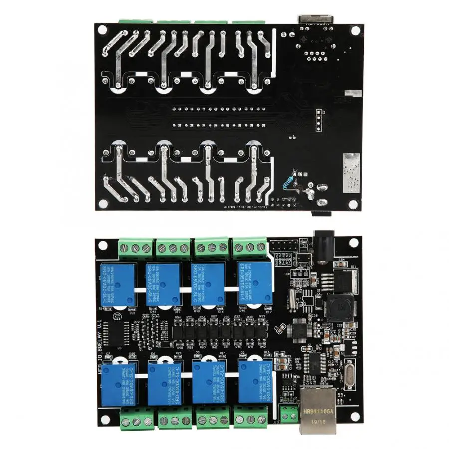1 шт. сетевое реле RJ45 для модуля управления PLC 8 канальный промышленный