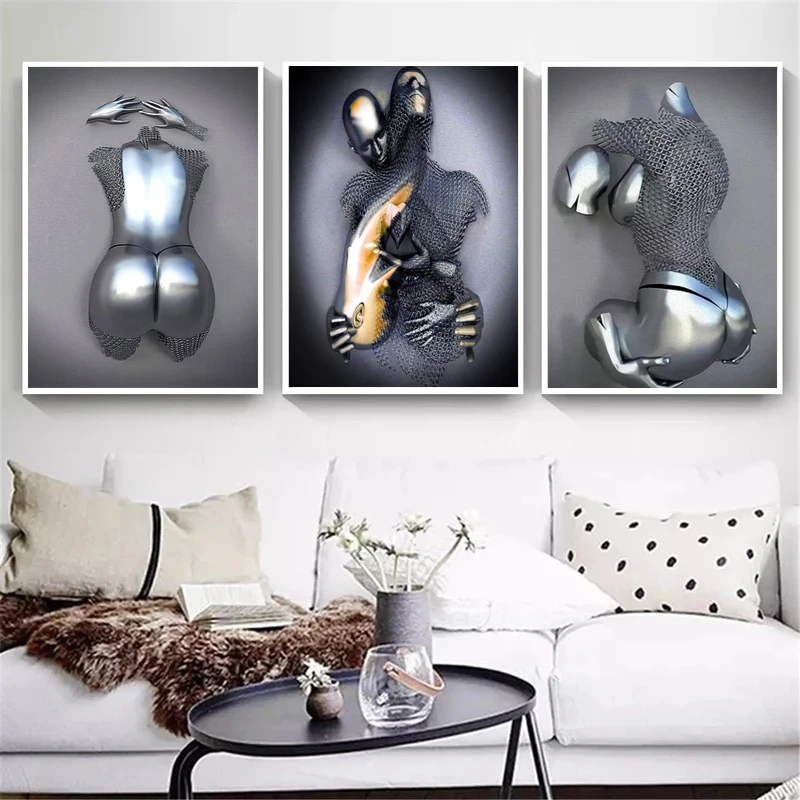 Абстрактная прямоугольная стальная проволока Железный человек абстрактная