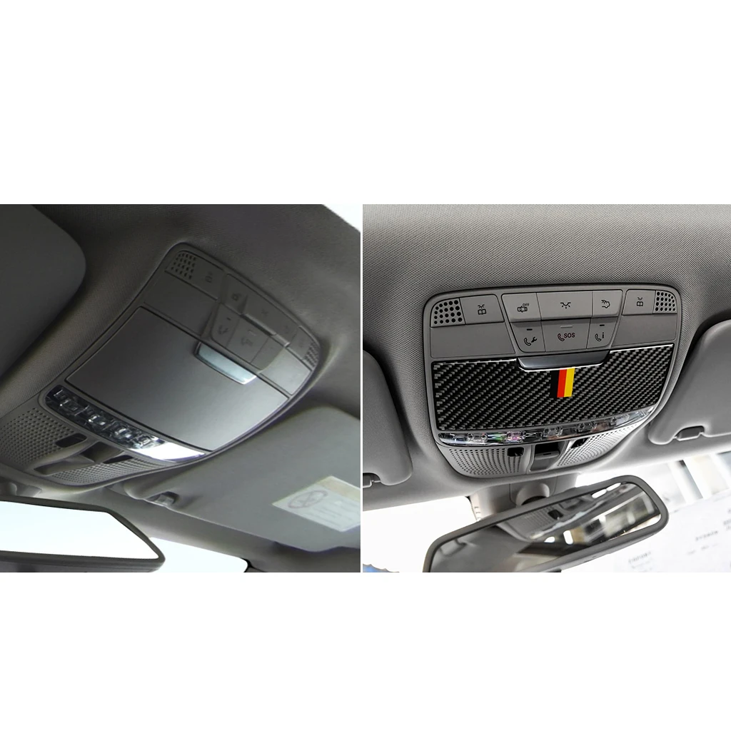 Аксессуары для Mercedes Benz C Class W205 C180 C200 GLC автомобильная фотообложка из углеродного