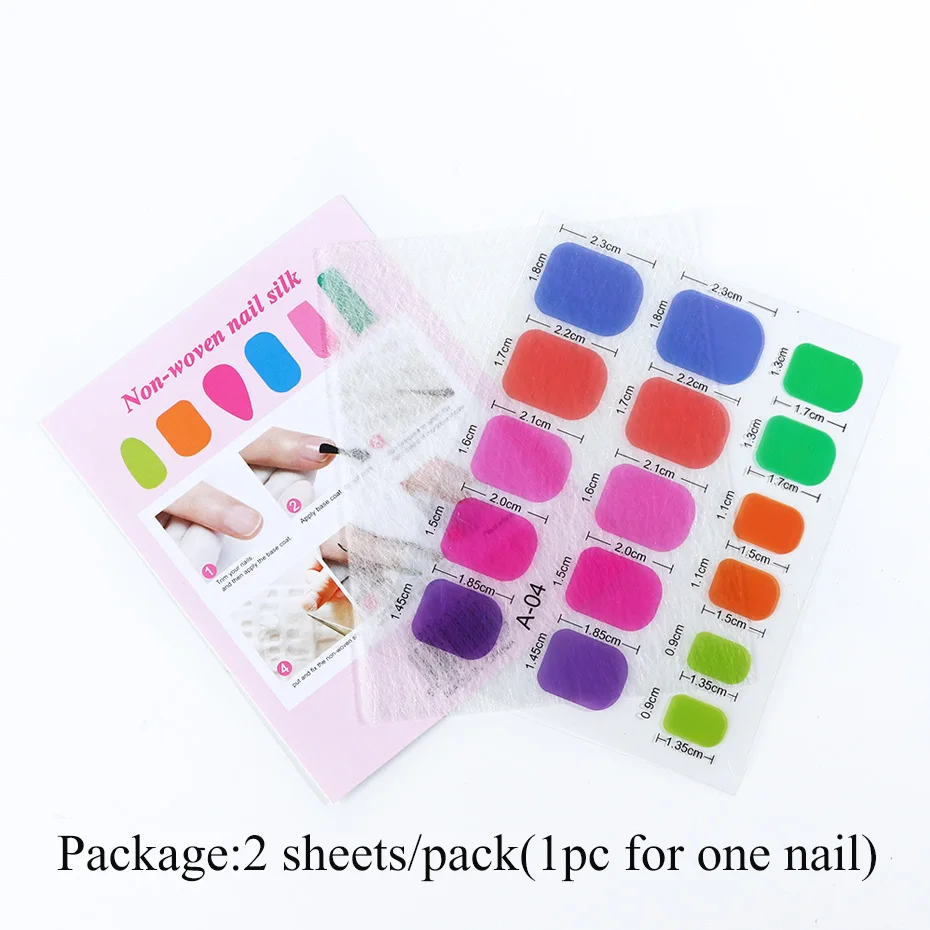 24 шт. Стекловолоконная шелковая форма для наращивания ногтей акриловые накладки