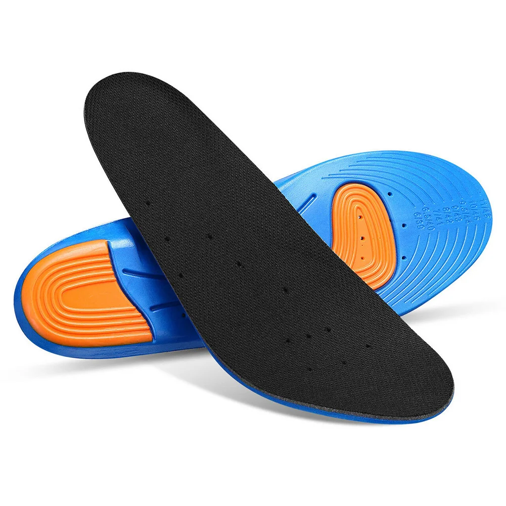 

Man Woman Non-Slip Shoe Pad Foot Care Blue Gel Shock Absorption Arch Support Running Sport Insoles Soft Cushion Orthotic
