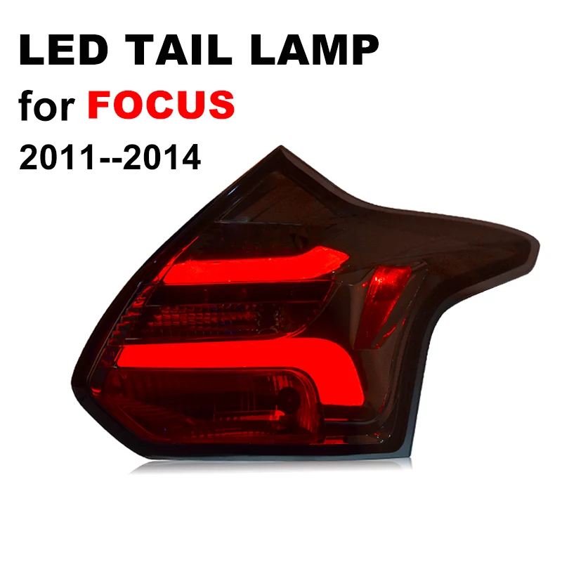 Светодиодный задний фонарь для Ford Foucs 2011 2012 2013 Копченый черный светодиодный