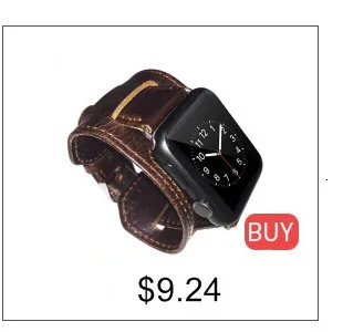 Ремешок из коровьей кожи для Apple Watch Band 44 мм iwatch Series 5 4 3 2 1 умные Аксессуары 42 мм петля 38 мм Замена браслета 40 мм