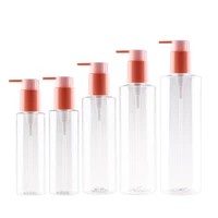 100ml 120ml 150ml 200ml 250ml x 24 lotion bottles with orange lotion pump liquid soap washing dispenser cosmetic diy container