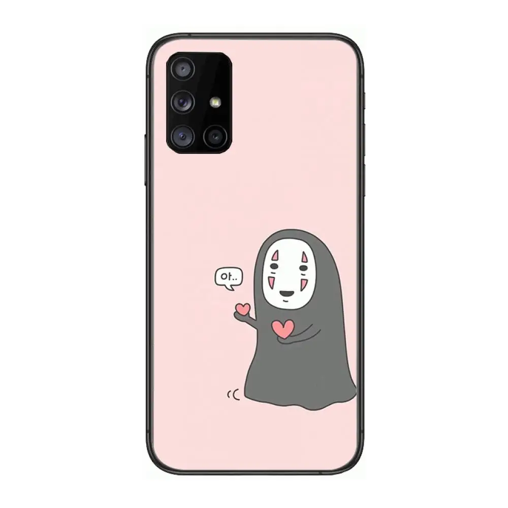 

Anime Spirited Away case Phone Case Hull For Samsung Galaxy A 90 50 51 20 71 70 40 30 10 80 E 5G S Black Shell Art Cell Cover