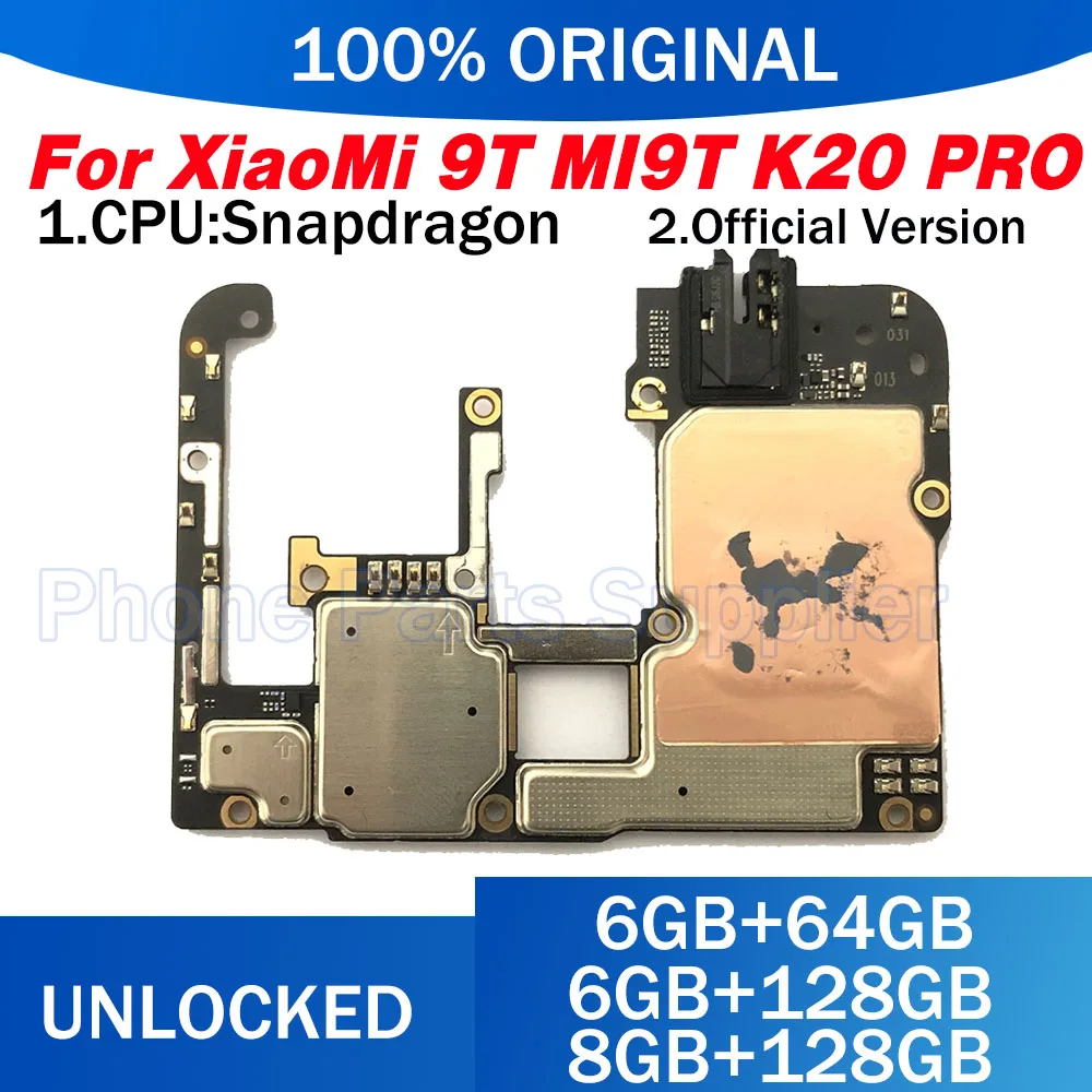 Материнская плата для RedMi HongMi K20 Pro MI9T 9T PRO разборная разблокированная материнская
