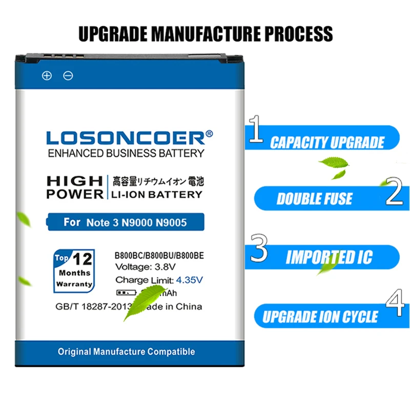 Аккумулятор B800BC B800BU B800BE 8400mAh для Samsung Galaxy Note 3 N9005 Note3 N9000 N900 N9002 N9008 N9006 N900T/P N9009 N900A.