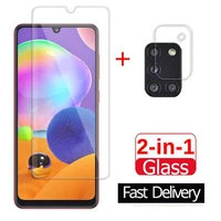 2 in 1 camera tempered glass for samsung galaxy a31 screen protector explosion proof glass fro samsung a41 protective glass