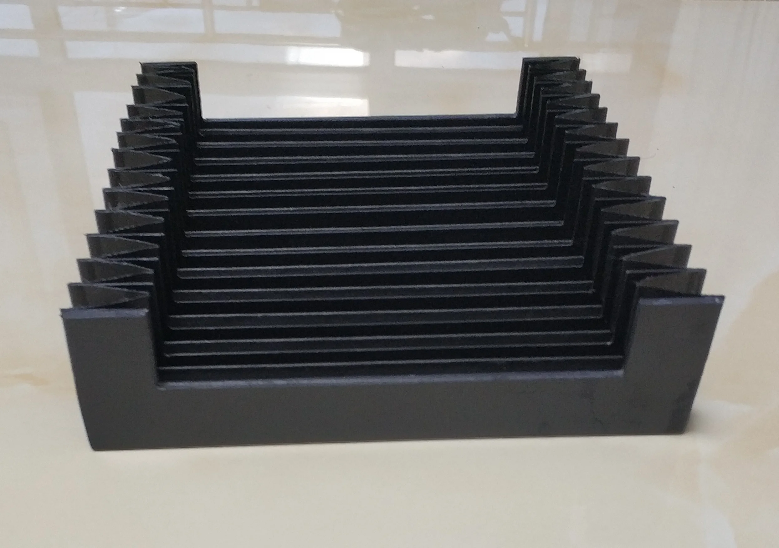 Нейлоновая ткань аккордеон ЧПУ станок Инструменты защита сильфона W 400 мм x H 60 Lmax