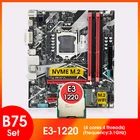 Комплект материнской платы B75 для игрового ПК, LGA 1155 E3 1220 3,1 ГГц процессор USB3.0 SATA3.0 M.2 интерфейс 1155, комплект для сборки игроков