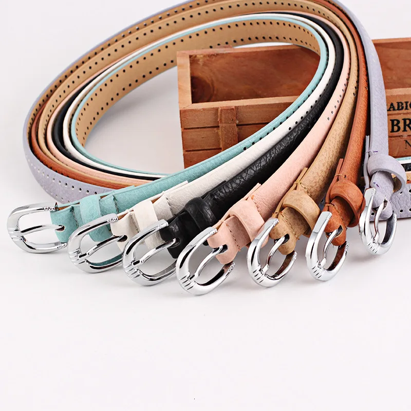

Women Belt Hollow Out Pu Leather Royalblue Belt Women Korean Casual Ladies 2019 Solid Thin Leather Belt For Jeans