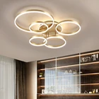 Современная светодиодная люстра золотого цвета, комнатный светильник с регулируемой яркостью для гостиной, учебной комнаты, фойе, освещение для люстры