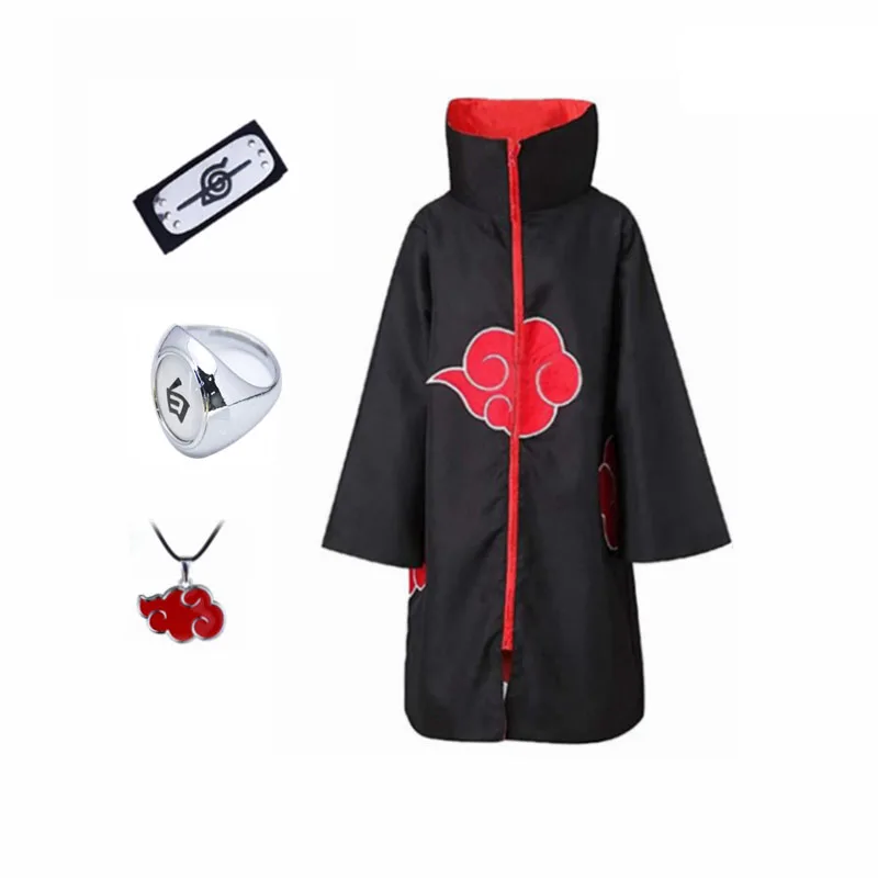

anime manto akatsuki rings kids adult costume necklace suit costume cosplay bluey fantasia akatsuki cloak
