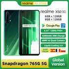 Смартфон глобальная версия Realme X50, 6 ГБ + 128 Гб, Snapdragon 76, 5G, 6,57 дюйма, 120 Гц, 48 МП, 4 тыловые камеры, 30 Вт, 4200 мАч