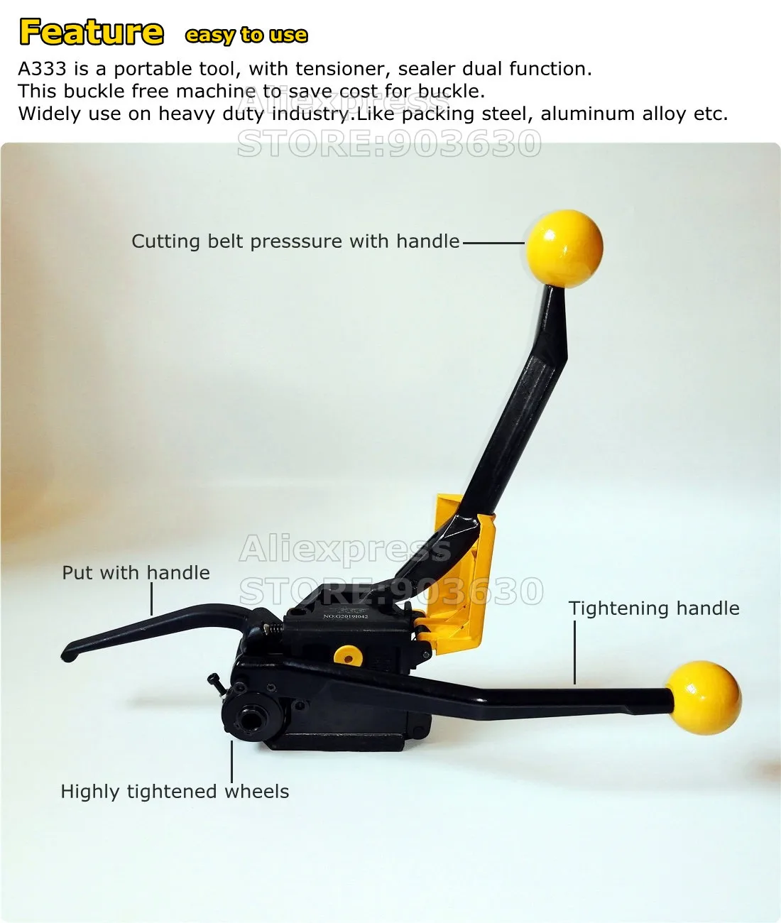 A333ручные Sealless стальные инструменты для обвязки стальная лента упаковочная