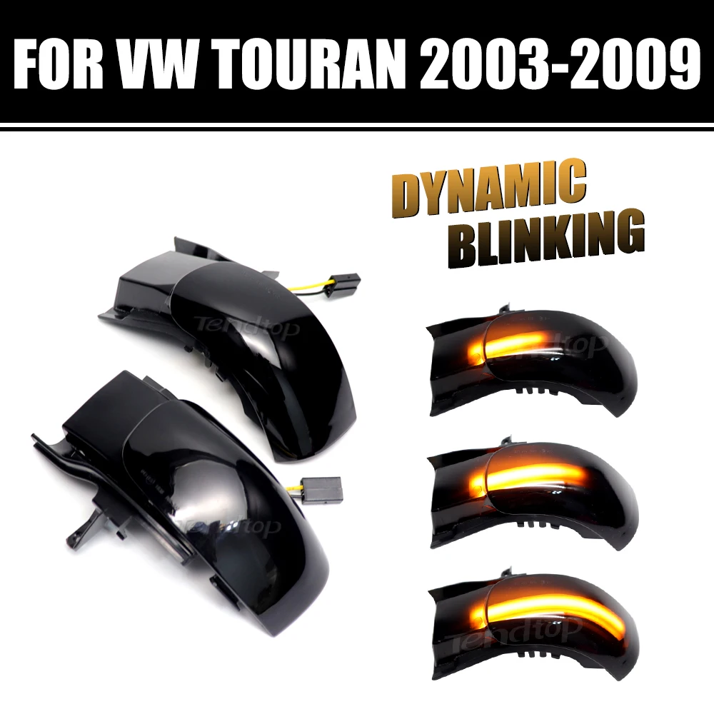 

For Volkswagen VW Touran 1T1 1T2 2003 2004 2005 2006 2009 Led Dynamic Marker Turn Signal Side Indicator Blinker Lamp