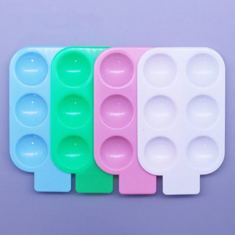 1 шт. 6 ячеек палитра для рисования акварелью разноцветные палетки карамельных