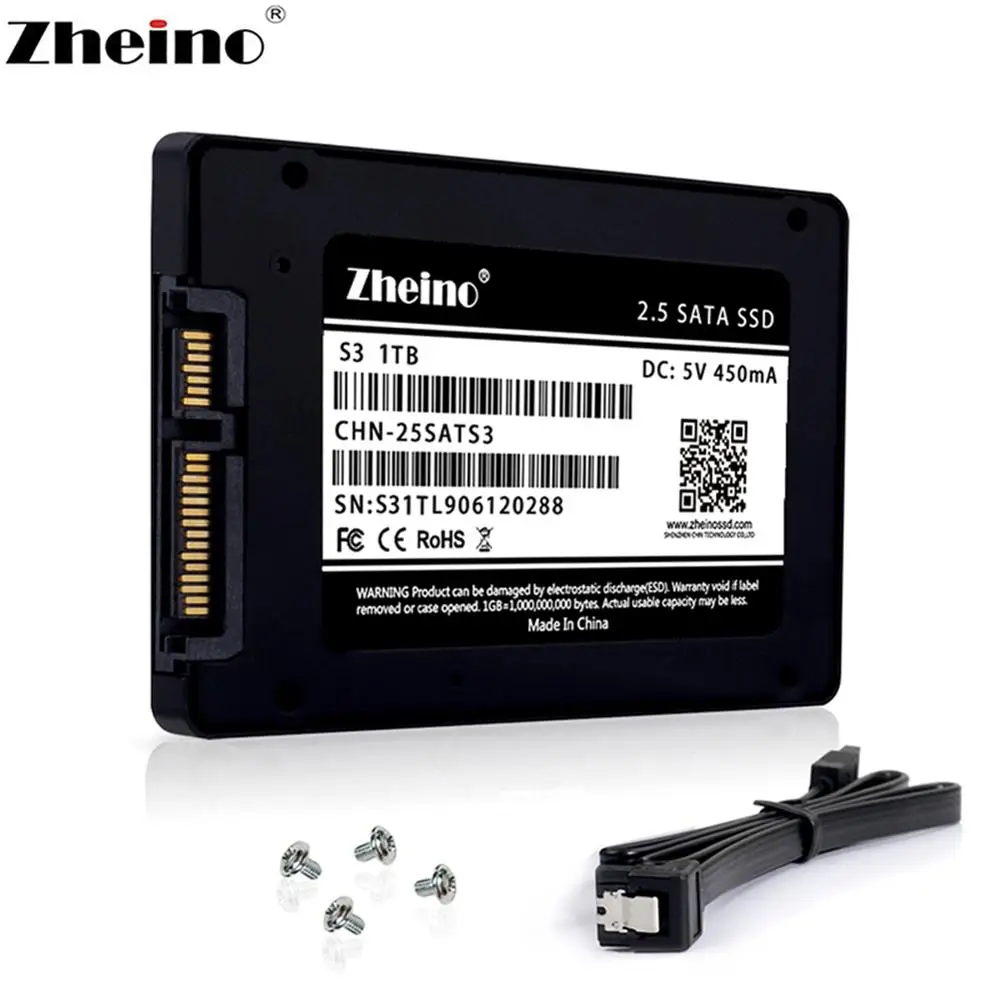 Zheino 3D 1 ТБ SSD SATA3 жесткий диск NAND флэш-память Внутренний твердотельный для ПК