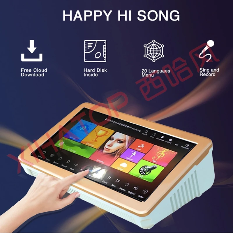 15 ''сенсорный экран караоке плеер машина 60K китайские английские песни 430K