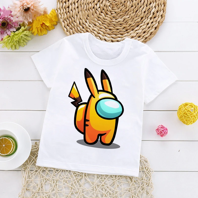 

T-shirt for girls kids clothes boys ropa nio 2 a 8 aos kawaii anime tops aesthetic children vetement fille