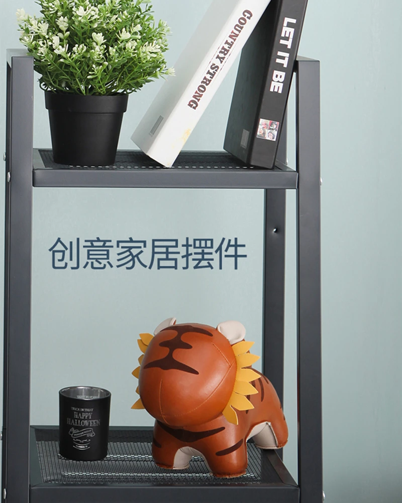 Искусственная кожа животное форзац Тигр пресс-папье ручной работы орнамент